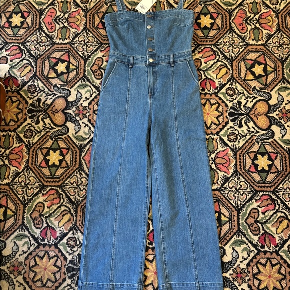 Miou Muse Denim Jumpsuit - Picture 8 of 14